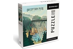 1000-Piece Jigsaw Puzzle, Deception Pass State Park, Washington, Lithograph