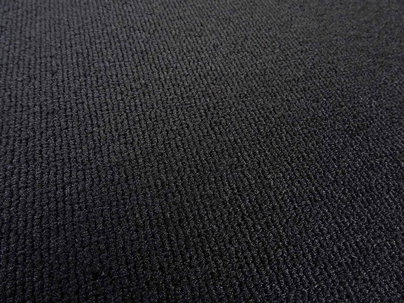 Moquette en velours côtelé fin, noir | Revêtement de sol commercial moderne en velours côtelé, Découpe (2m de large / 2,5m de long)