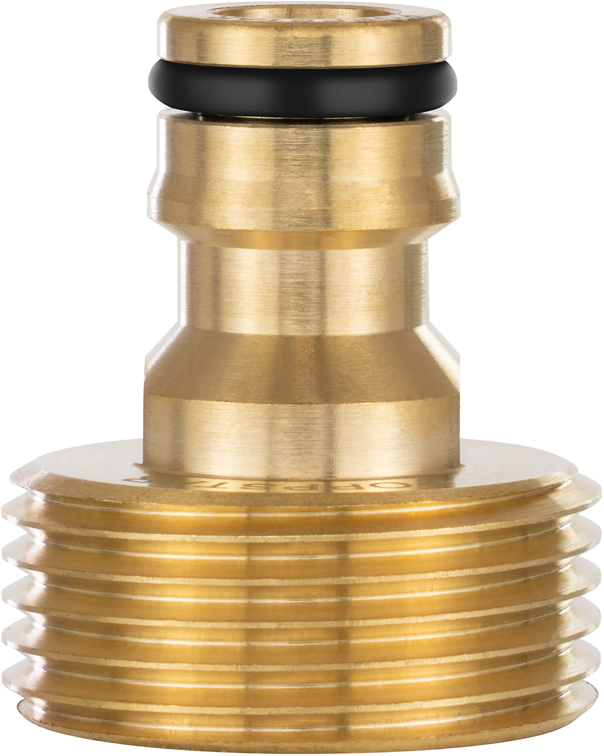 Poppstar Gold Water Adapter With 1 Inch External Thread And Coupling For Garden Hose (Compatible With Gardena)