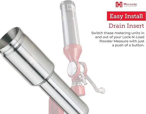 Miniatura 7 de Hornady Lock-N-Load - Inserto de drenaje para medir el polvo, drene el polvo fácilmente, reducir los residuos y el desorden - Artículo 050125
