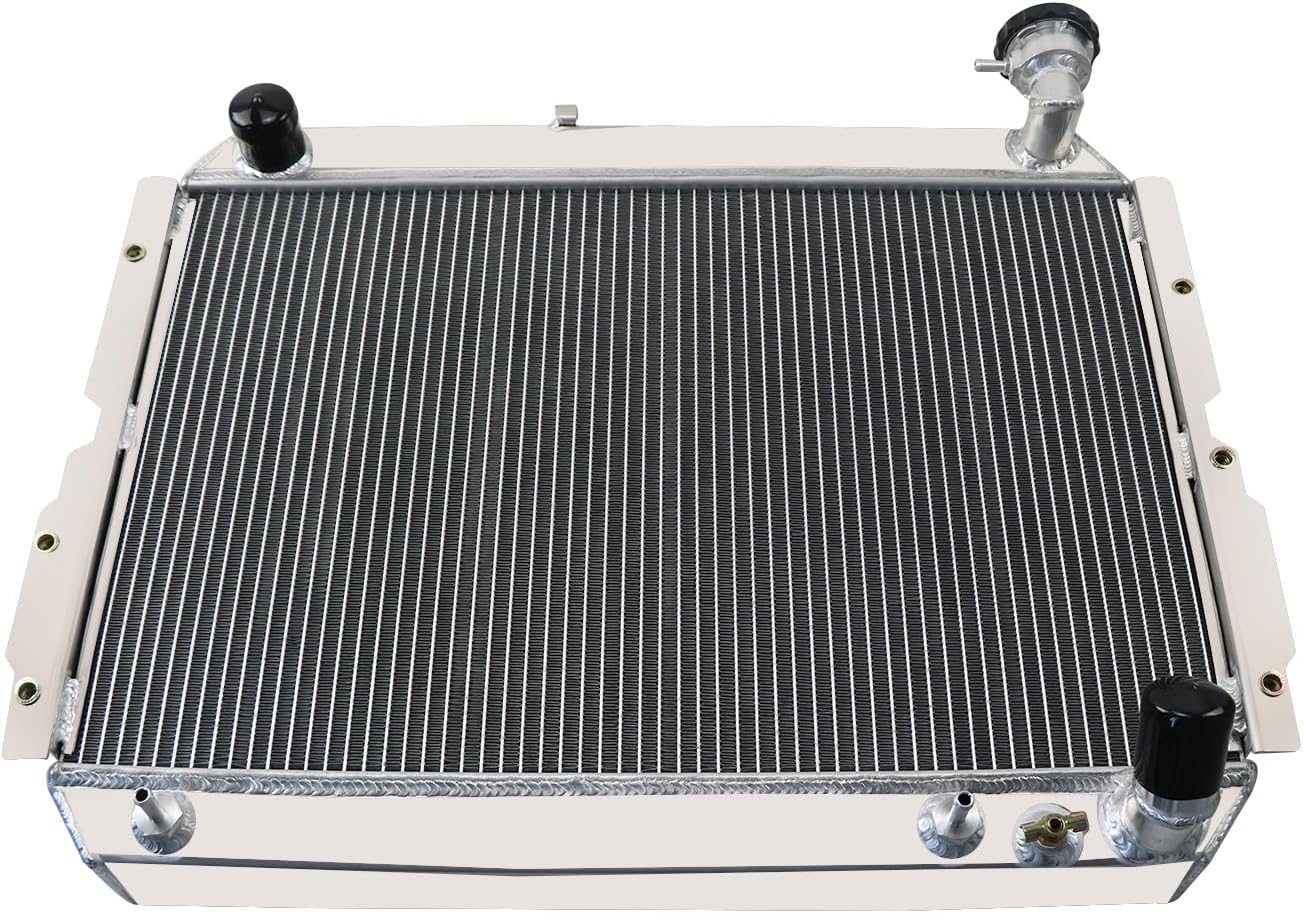 4 Row Core Aluminum Radiator For 1981-1990 Toyota Land Cruiser FJ65 FJ60 4.0L 4.2L l6 Radiador Automotive Replacement Cooling Radiators 1982 1983 1984 1985 1986 1987 1988 1989
