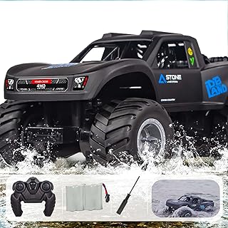 1:16 Amphibious Remote Control Car, Fully Submersible Remote Control Monster Truck for Kids, All