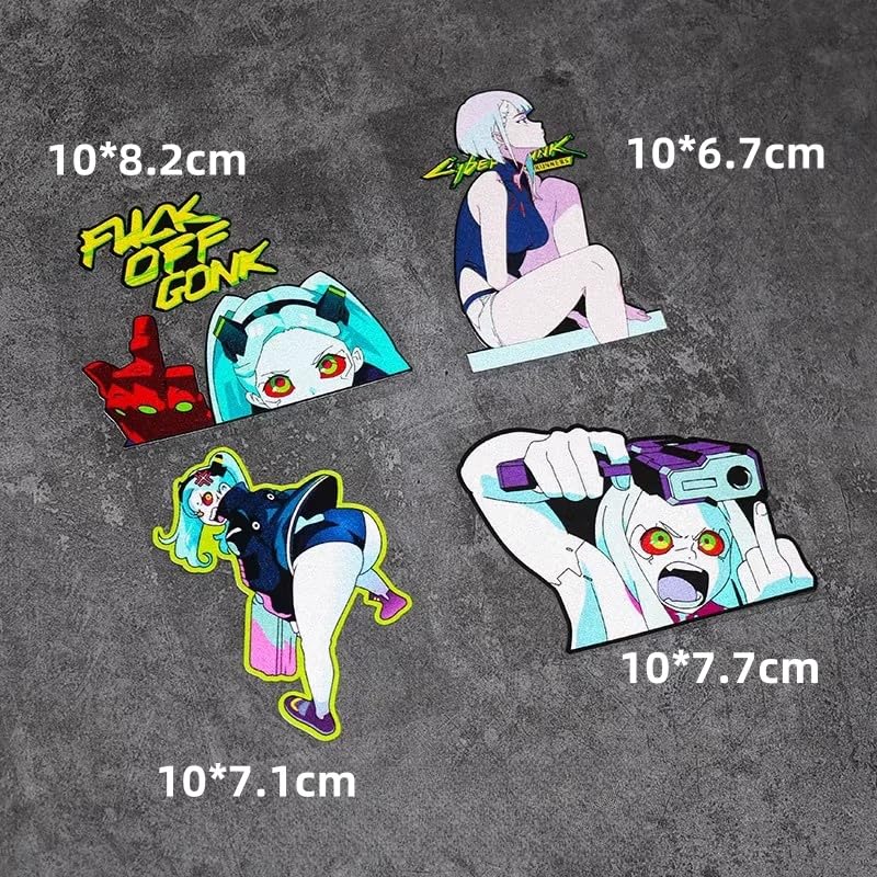 Amazon.co.jp: サイバーパンク エッジランナーズ 車用ステッカー 4