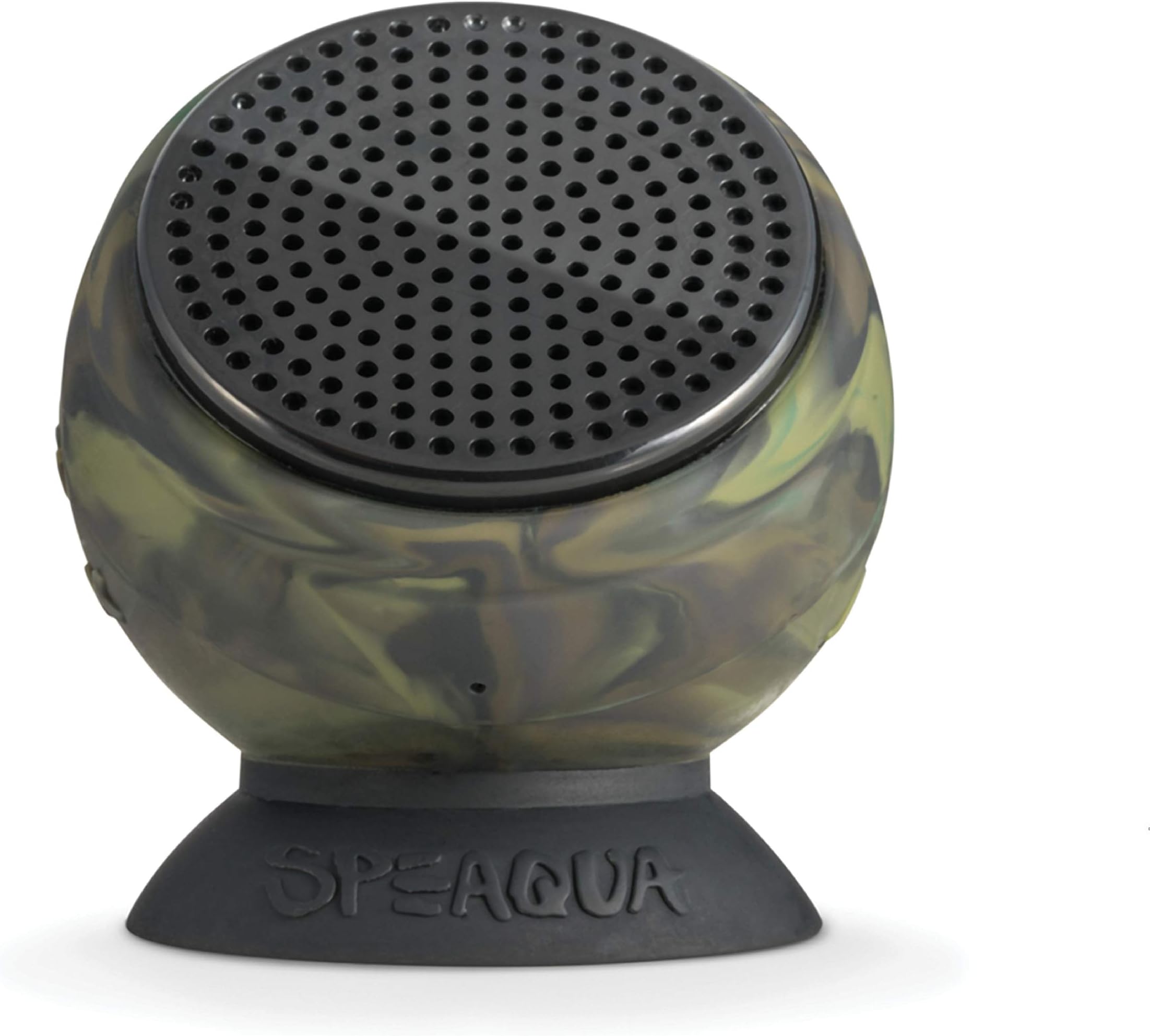 Speaqua Sound Company - 100% Functionally Waterproof Bluetooth Speaker with Built in Internal Storage - Barnacle Plus Series - Kelp Camo