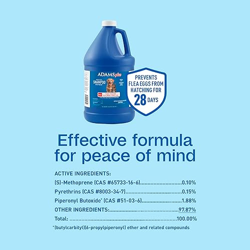 Miniatura 14 de Champú de pulgas y garrapatas con precor para perros y gatos, de Adams, azules & púrpuras