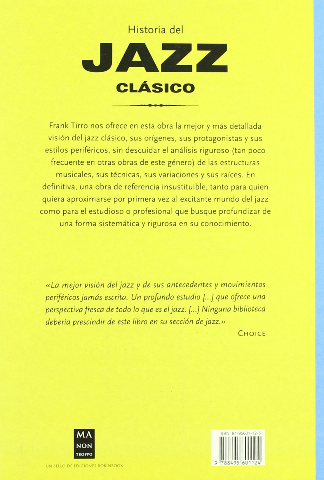 Historia del jazz clásico (Ma Non Troppohistoria Del Jazz)