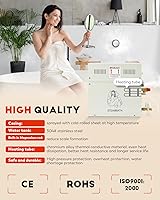 Vista 3 de CGOLDENWALL Generador de vapor de lujo de 10.5 KW, kit completo de sistema de ducha para sauna de vapor para el hogar, spa, generador de baño