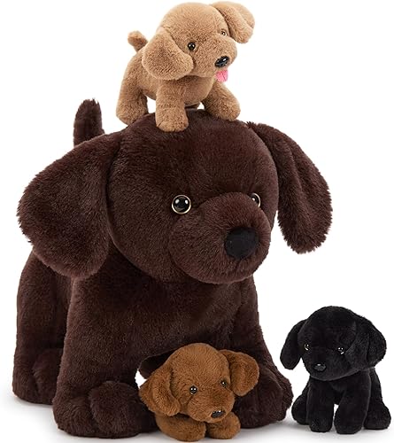Vista 266 de Juego de 7 juguetes de peluche de dragón verde gigante de 21.7 pulgadas, animal de peluche con 4 bebés y 2 huevos, dinosaurios de peluche para niños