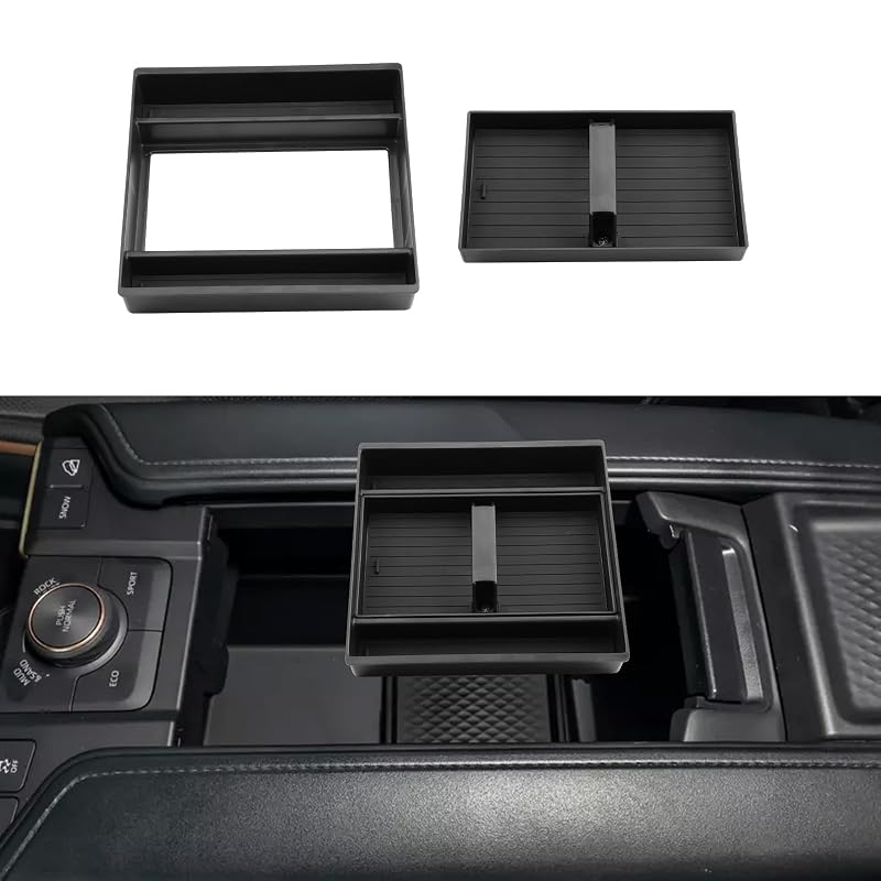 Organizador de Console Central ECOZEN para Toyota Grand Highlander 2024–2026 em ABS com Tapete Antiderrapante