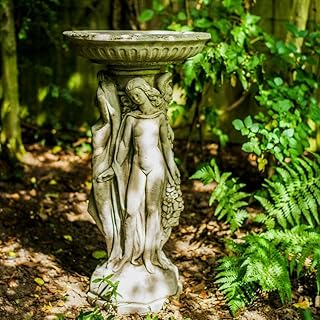 3 Graces Design Garden Bird Bath stone cast Ornament BB13 60KGS