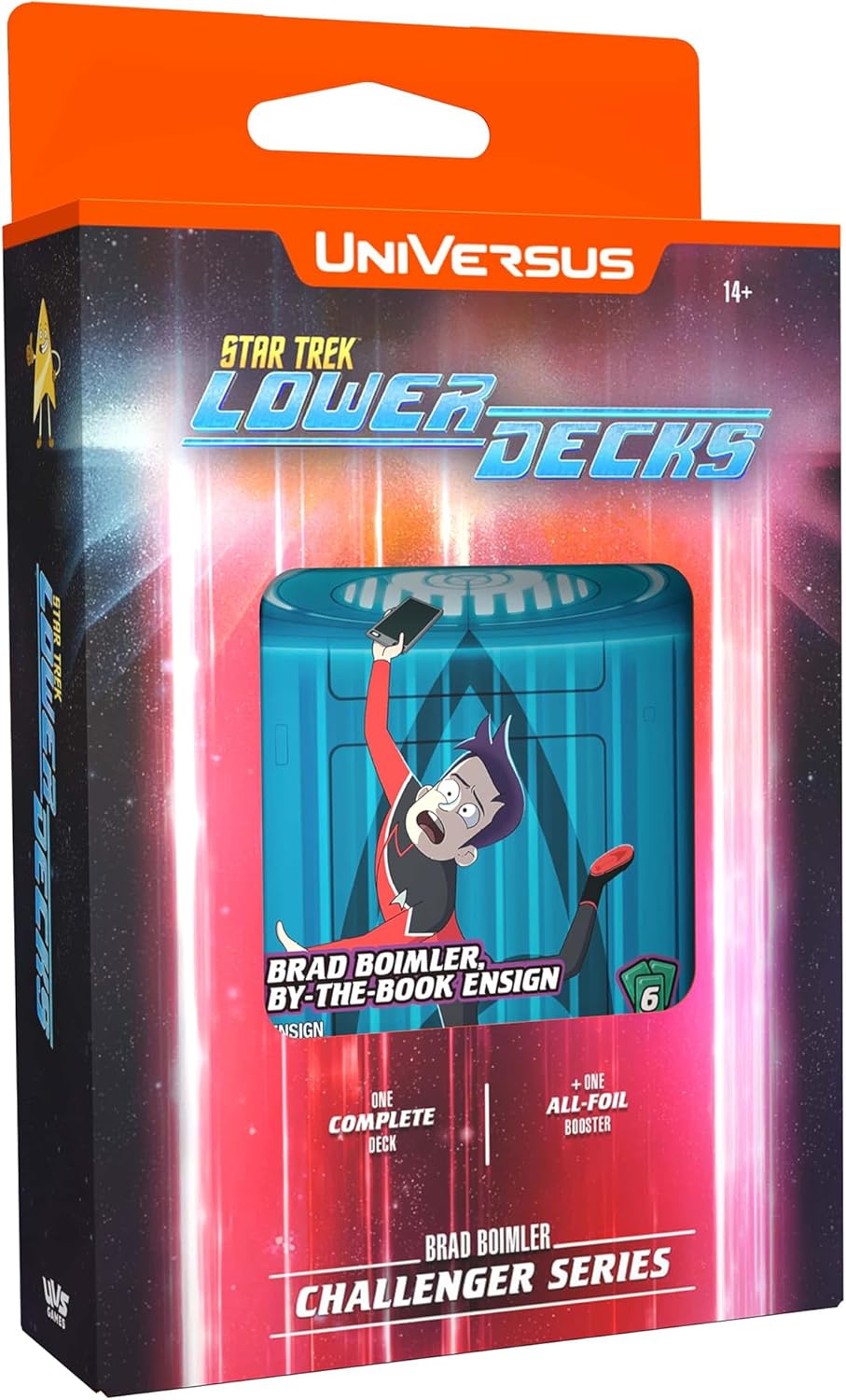 UVS Gamse UniVersus: Star Trek Lower Decks: Challenger Series - Boimler - 63 Card, 2 Character, Ready to Play Deck-Building Card Game, 6 Foil/Alt Art Cards