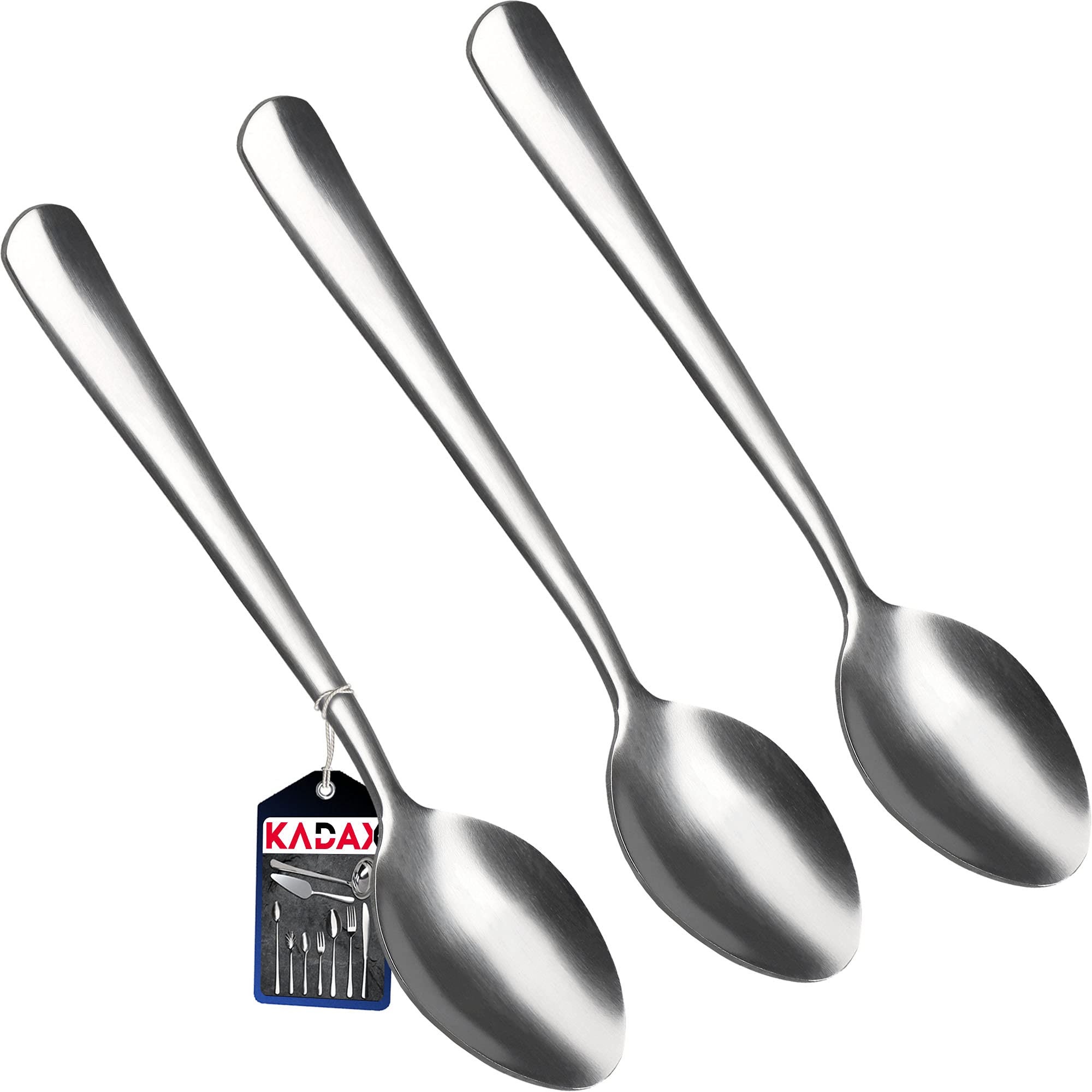 Kadax Set Da 3 Cucchiai Da Caffè In Acciaio Inossidabile - Cucchiaini Minimalisti Per Espresso, Lavabili In Lavastoviglie