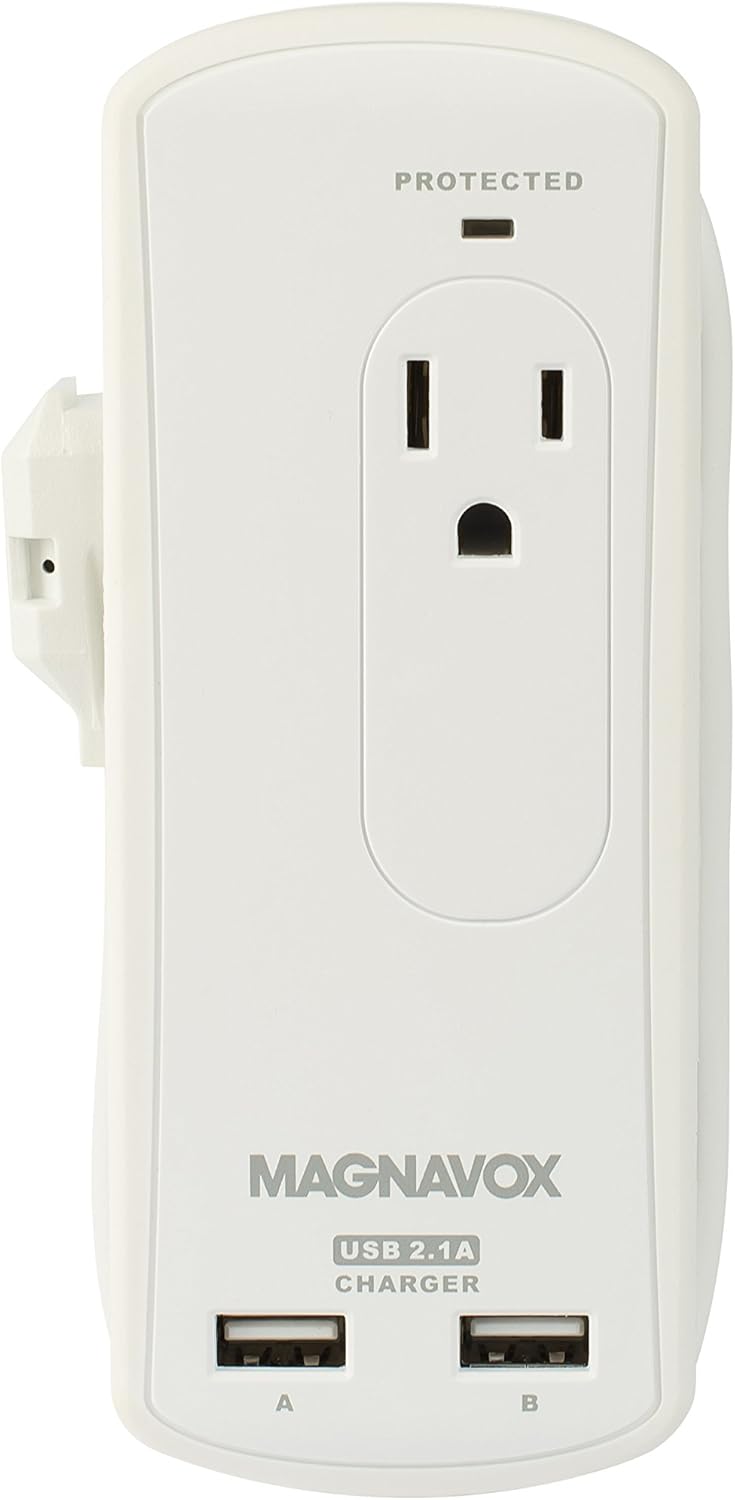 MAGNAVOX MC351 DUAL USB TRAVEL SURGE PROTECTOR THIS IS A