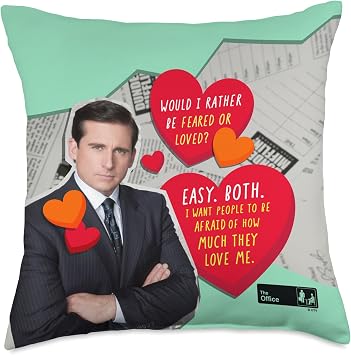 The Office Michael Scott Feared Or Loved Throw Pillow