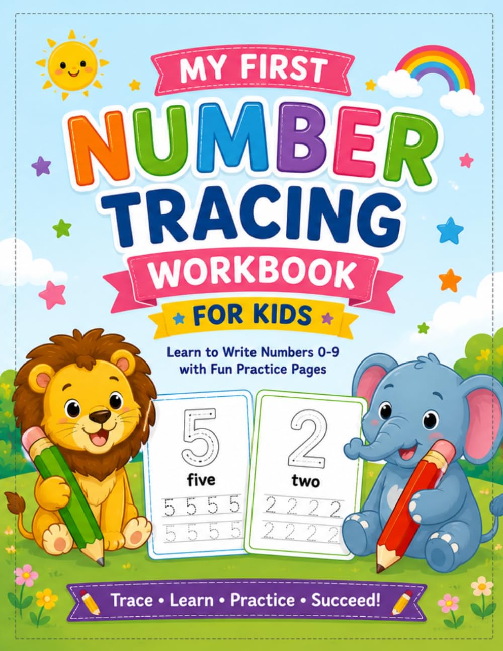 MY FIRST NUMBER TRACING WORKBOOK: LEARN TO WRITE NUMBER 0-9 WITH FUN PRACTICE PAGES