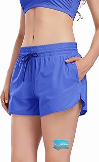 Beautikini Period Swimwear 3" Swim Shorts with Pockets 2 in 1 Quick Dry Menstrual Leakproof Swimsuit Bottom for Girls Teens Price In India