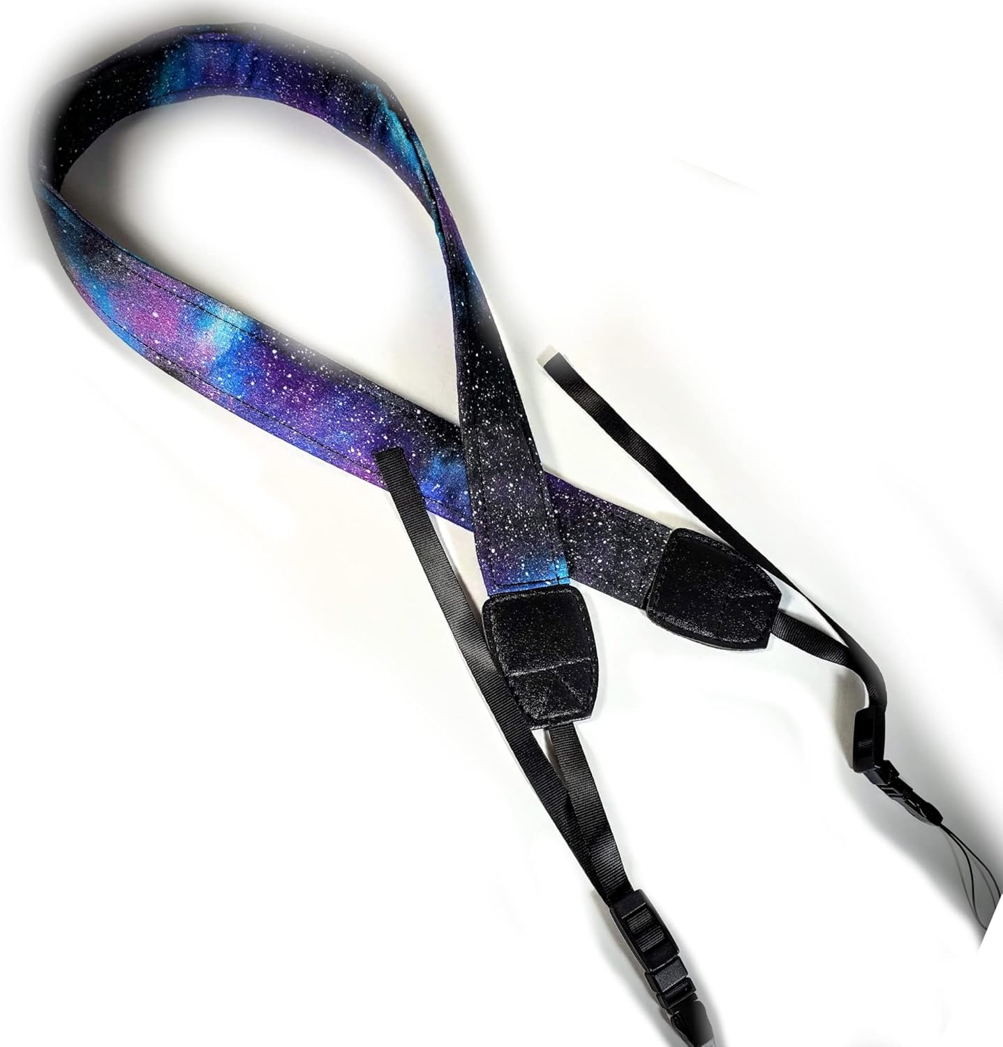 Purple Galaxy Camera Strap, Purple Blue Space Camera Strap Universal DSLR Neck & Shoulder Strap, Photography Accessory, Gift for Men & Women
