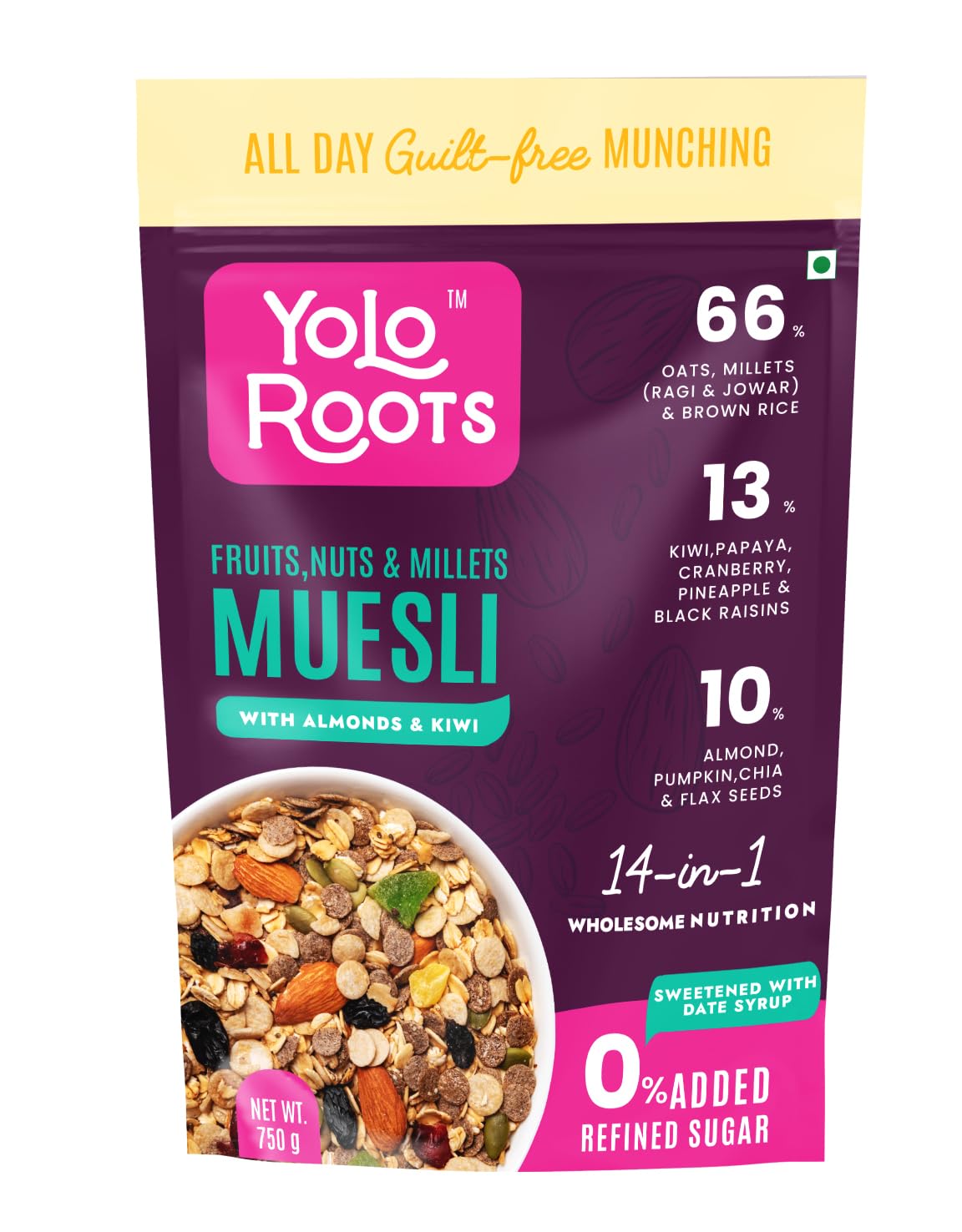 See full amazon price history chart for Yolo Roots 14-IN-1 Fruits, Nuts & Millets Muesli 750g | Power Breakfast with Whole Grains, Seeds & Dried Fruits | No Preservatives Yolo Roots 14-IN-1 Fruits, Nuts & Millets Muesli 750g | Power Breakfast with Whole Grains, Seeds & Dried Fruits | No Preservatives (B0CZDZ1TJS) Amazon Price History, Amazon Price Tracker