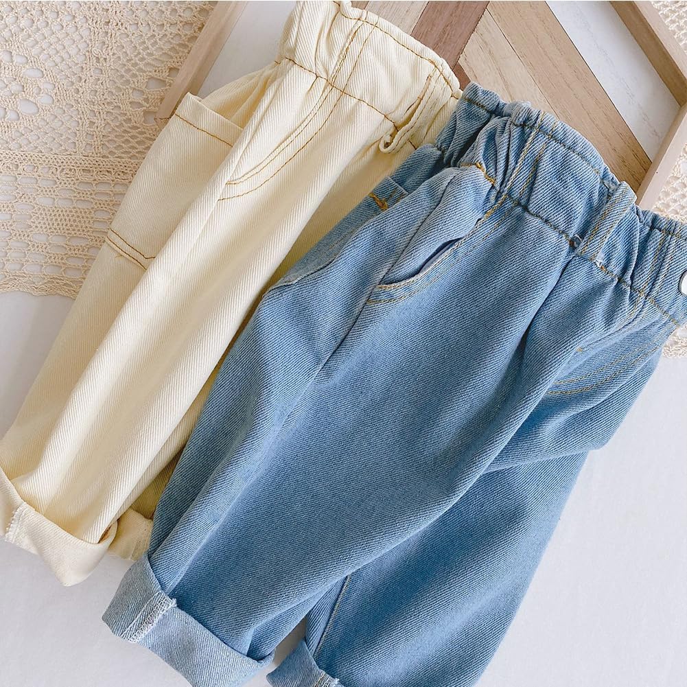 Jeggings for Boys and Girls, Baby Girl Boy Jeans Denim Pants High Waisted Harem Pants