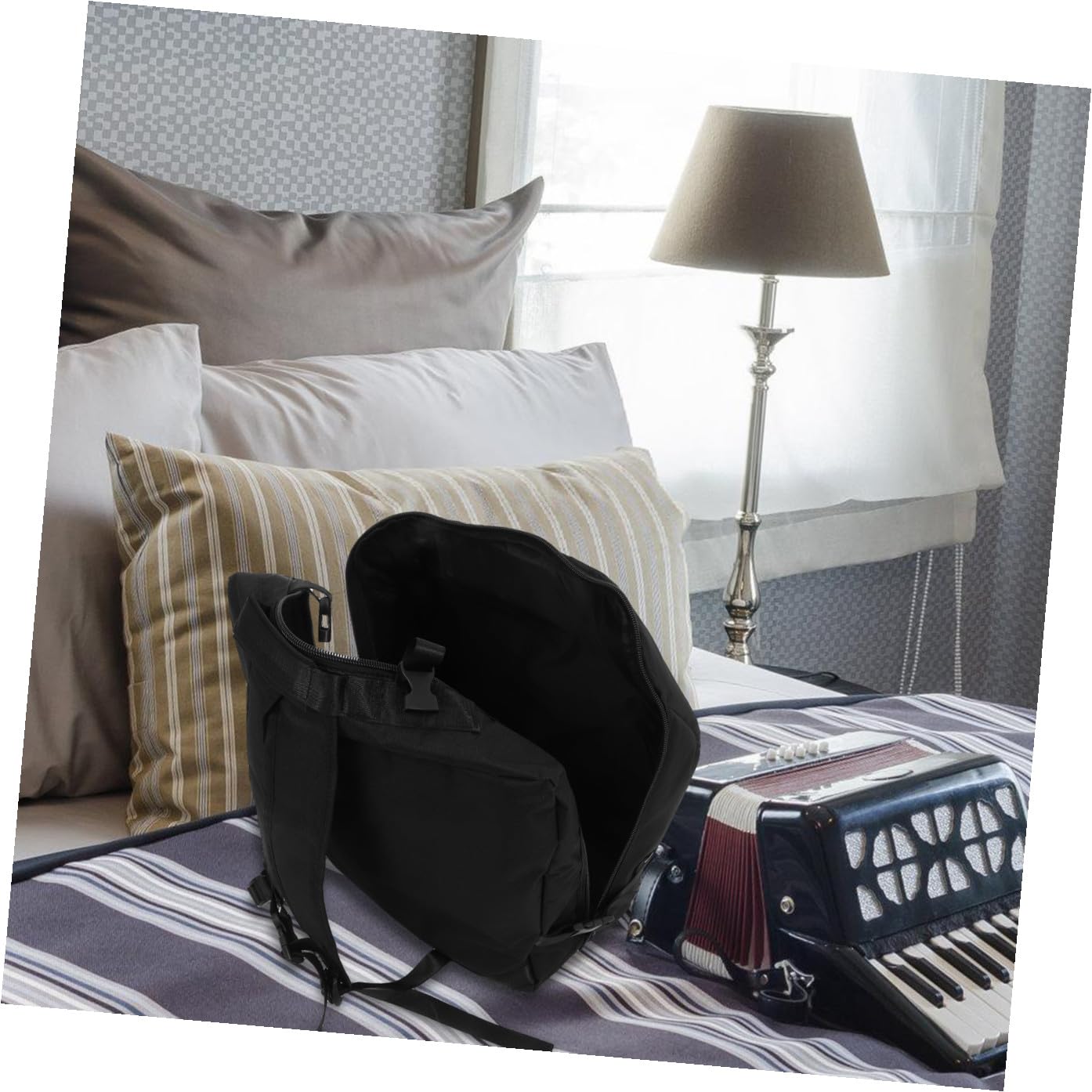 Bolsa para Acordeón Negra Oxford Correa Ajustable