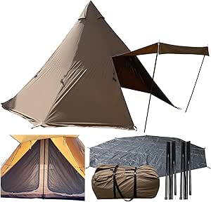 RcrCamp ワンポールテント 大型 Amazon | RcrCamp ワンポールテント 大型 TC ポリコットン