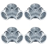 eoere 4 PCS Structural Pipe Railing Fitting Fits 1