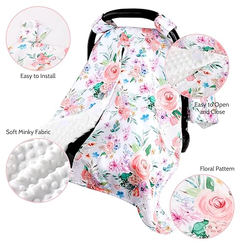 Miniatura 2 de Peekaboo - Funda de asiento de automóvil para bebé, cubierta de asiento de automóvil con resorte para bebés, niñas y niños, fundas de lactancia