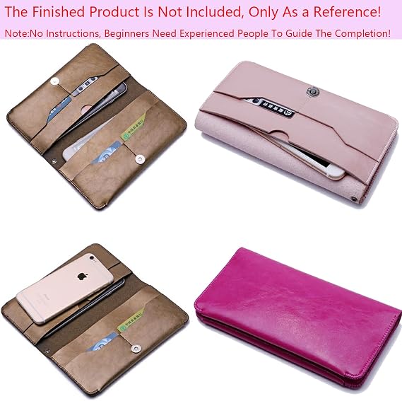 RIVEENY Acrylic Templates for Leather,Leather Acrylic Template Acrylic Leather Pattern for Women's Wallet Long Slim Card Holder Case (AAB-430)