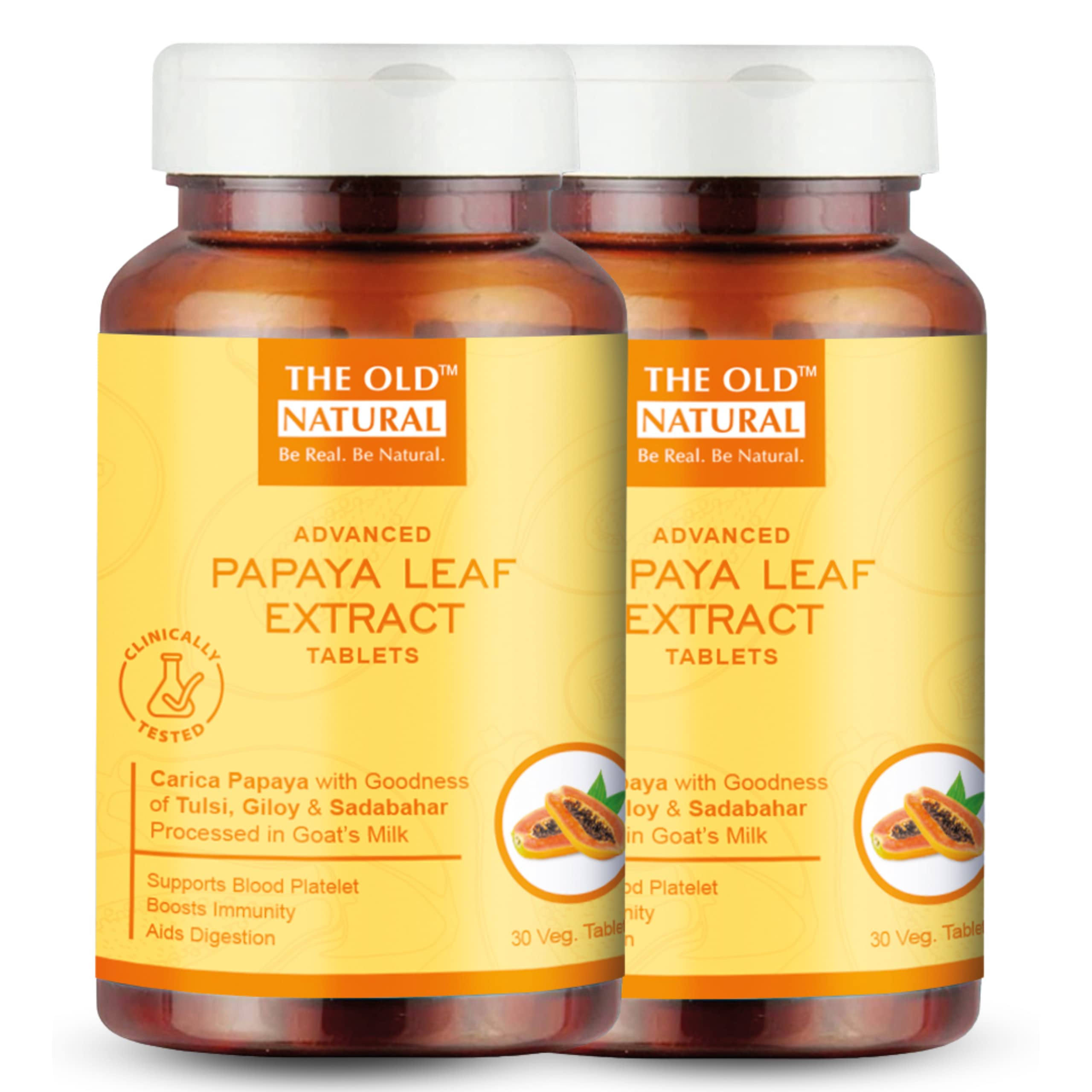 The Old Natural Papaya Leaf Extract Tablets 60 Tablets I papaya leaf extract for platelets | platelets booster, (Pack of 2-60 Tablets) (B0B2DYNVSY) Amazon Price History, Amazon Price Tracker