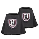 Harrison Howard Horse Neoprene Bell Boots Durable Protection for Your Horse Sold in Pairs Black gallery image