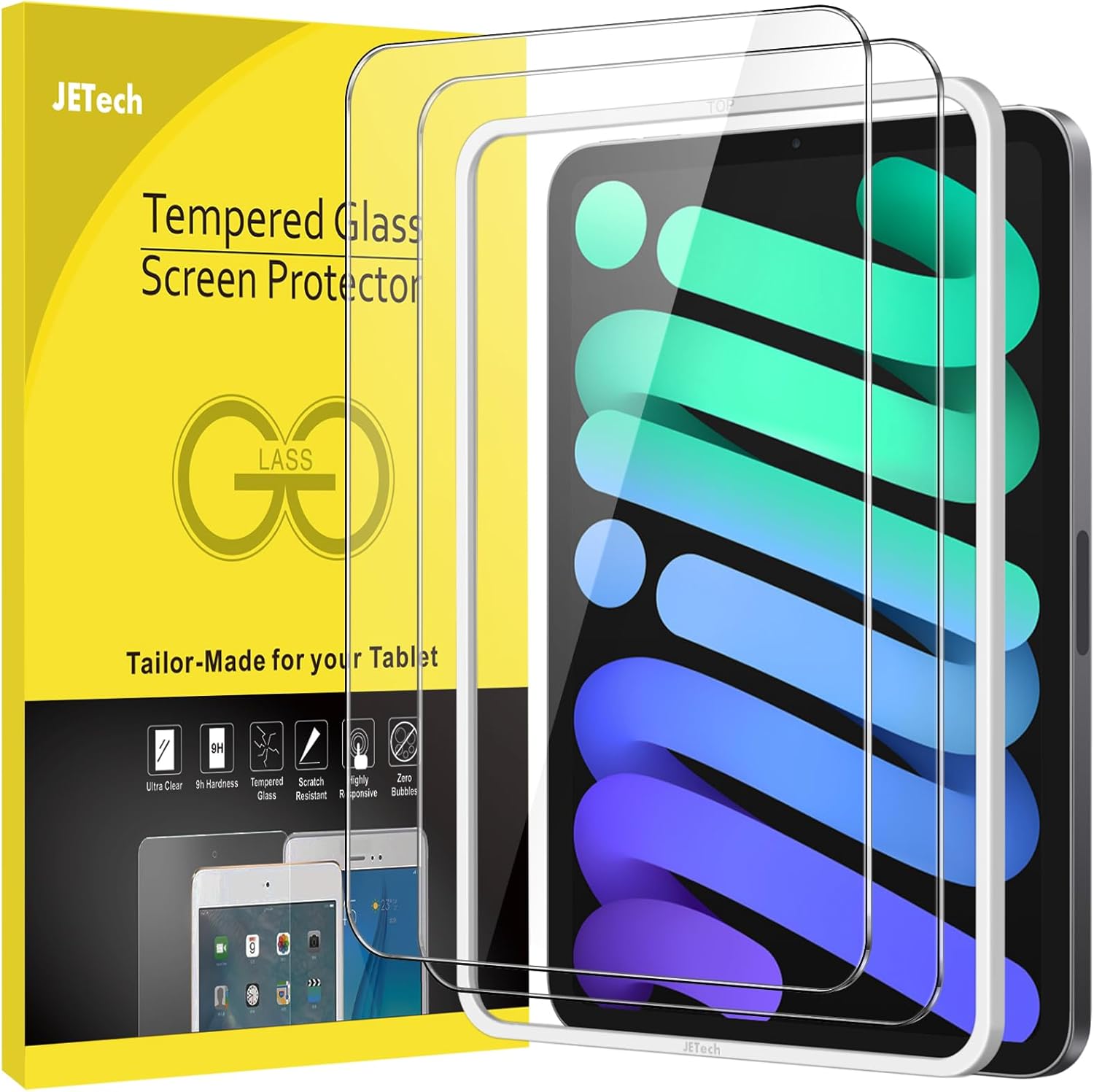 JETech Screen Protector for iPad mini 6 (8.3Inch, 2021 Model, 6th Generation) with