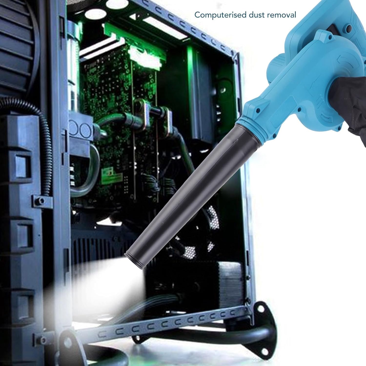 Cordless Mini Handheld Leaf Blower, High Power Lightweight, Easy to Operate, Vacuum Function, Efficient Design with Detachable Hose for Improved Efficiency and Detachable Bag