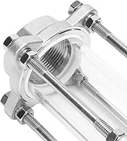 Vista 7 de DERNORD Vidrio de visión en línea con rosca hembra, vidrio de visión recta sanitaria SUS316 1-1/2" NPT hembra