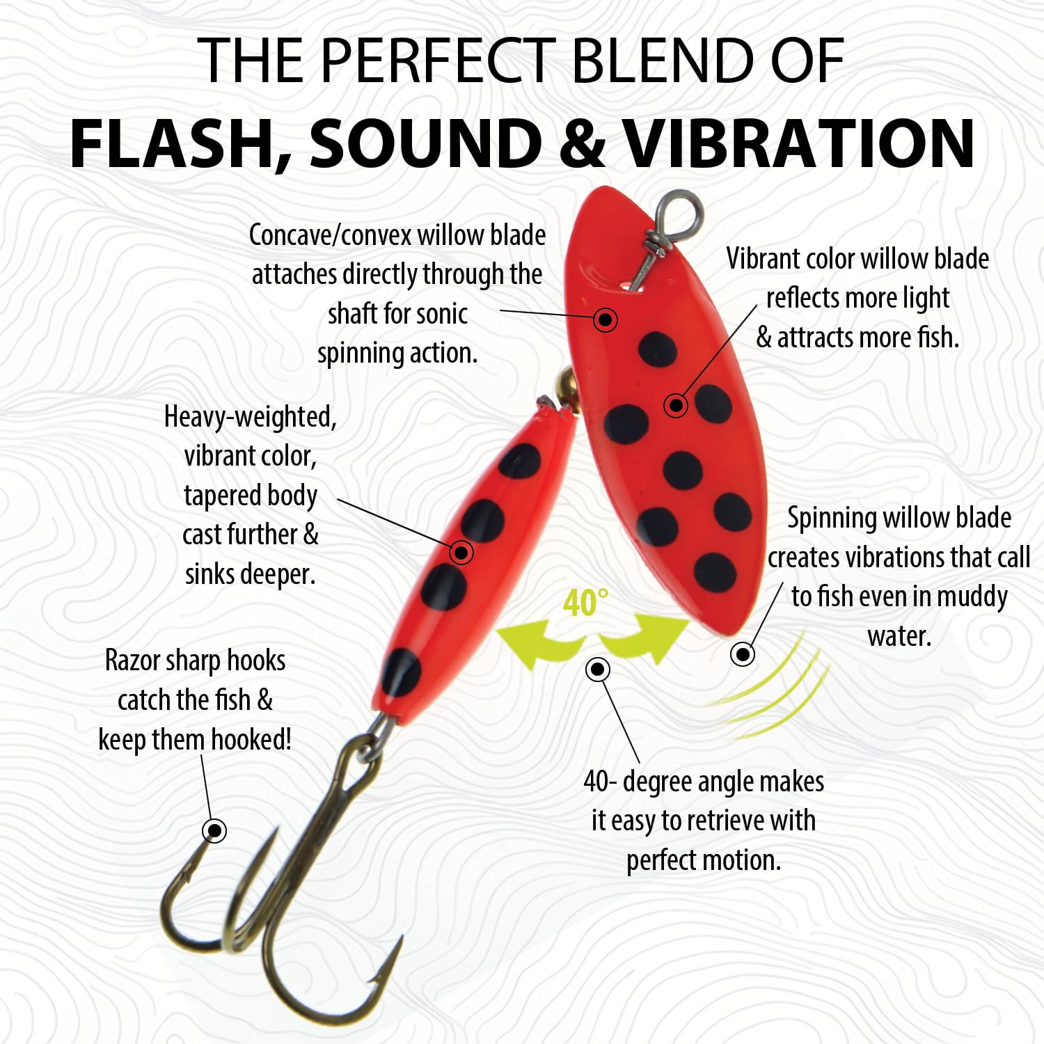 Blue Fox Classic Vibrax 02 Northern Lights 3/16 Green Chartreuse UV