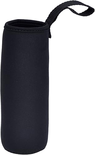 Miniatura 6 de Mudder Funda de neopreno de nailon para botella de agua de 19.4 onzas, 2 piezas, 18.6 fl oz (negro y azul marino)