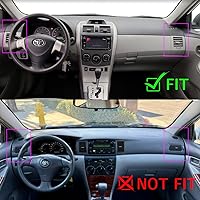 Vista 2 de x xotic tech Alfombrilla para consola central para tablero de instrumentos precortada, antideslizante, protector solar antirreflejos, cubierta