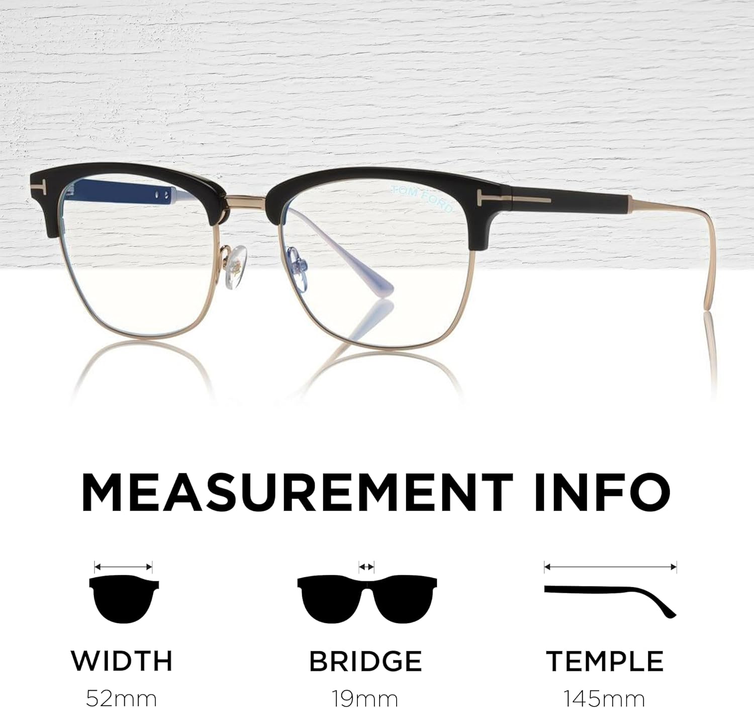 Tom Ford FT5590-F-B Square Shape Eyeglass Frame With Luxury Eyewear Kit - Image 5