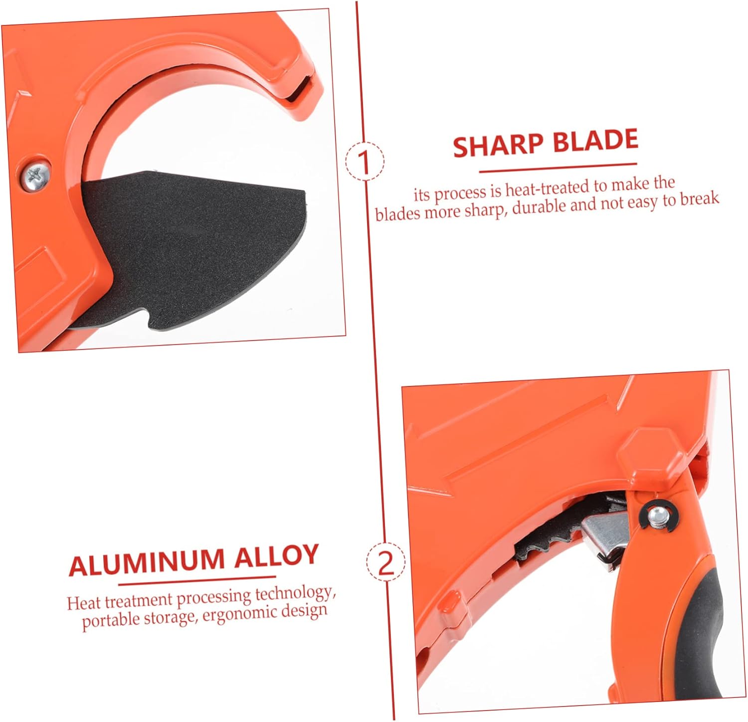 ARTIBETTER Ratcheting Pvc Pipe Cutter Construction Pipe Cutting Tool Blade Comfortable Handle Heat-treated Blade