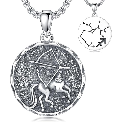 Zodiac Necklace 925 Sterling Silver Constellation Celestial Necklace Zodiac Sign Ch...