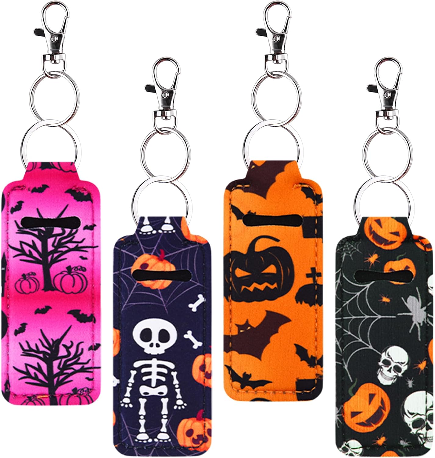 Duufin 20 Pieces Chapstick Keychain Holder Lip Balm Holder Set image 3