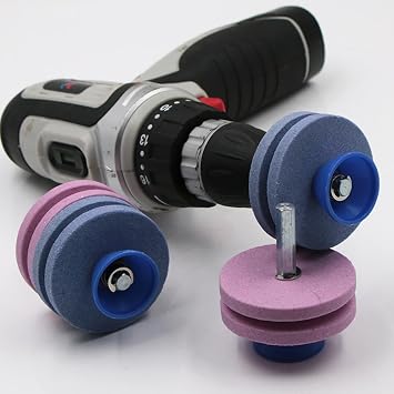 Professional Grades Multi Levels Sharpening Systems with Sandstone Grinding Discs for Agricultural Power Tool Garden Equipment Sharpening