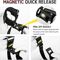 Vista 3 de Paquete de 4 soportes magnéticos de liberación rápida para pistolas de techo UTV, para escopetas, rifles, soporte de arcos, correa de montaje