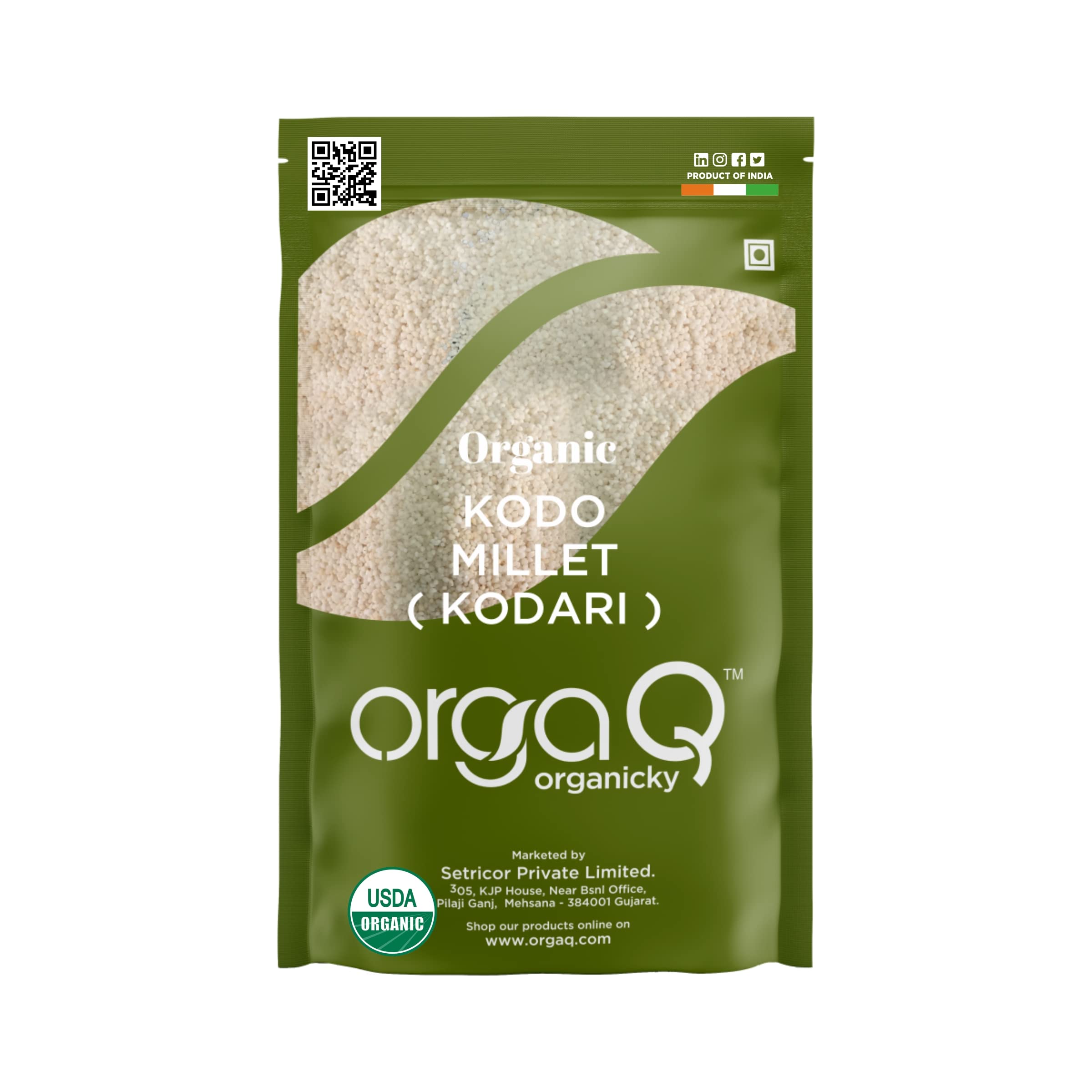 OrgaQ Organicky Organic Kodari(Kodo Millet) Organic - 500 Grams (B08VJF5NKC) Amazon Price History, Amazon Price Tracker