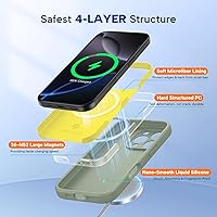 Vista 743 de Miracase Funda diseñada para iPhone 13 Pro Max con protector de pantalla, [forro de microfibra suave antiarañazos], funda protectora de silicona