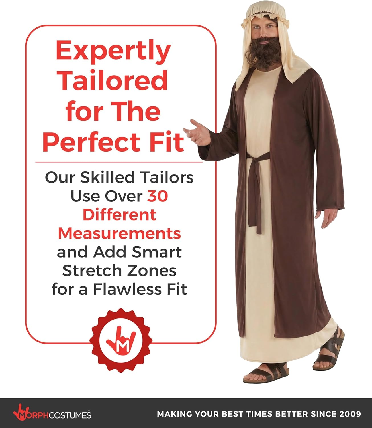 Morph Joseph Costume Adult, Jesus Costume, Shepherd Costumes, Wise Man Outfit, Wiseman Outfit,Nativity Costumes For Adults