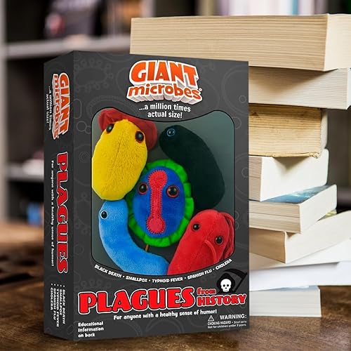 Miniatura 8 de GIANT MICROBES Caja temática de plagas de historia, regalos para profesores de historia, regalos para amantes de la ciencia, salud pública, regalo