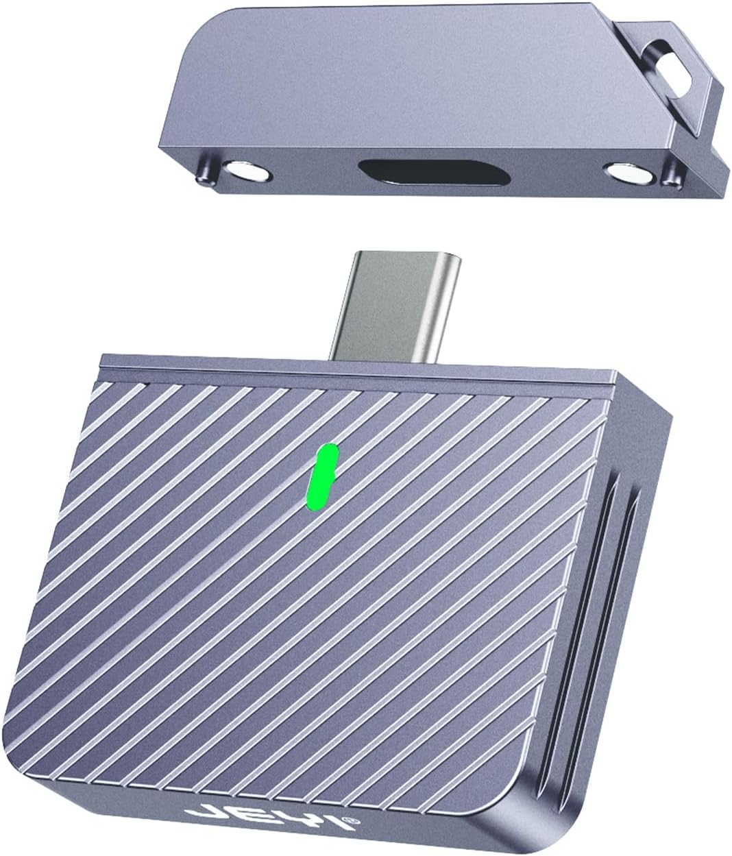 JEYI 2230 M.2 Enclosure, Direct Connect Wirefree USB C 10Gbps M.2 NVMe SSD Enclosure Adapter, 2tb Max-i9 Zebra 2230C