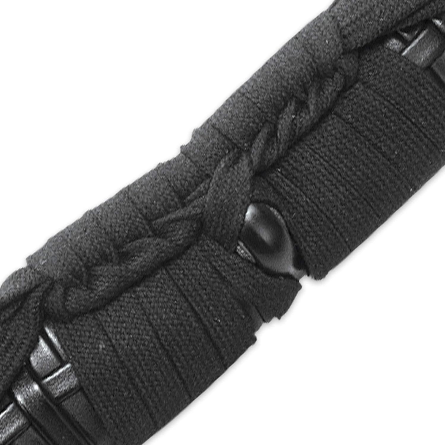 HONSHU Boshin HellFyre Damascus Hand Forged Katana and Wooden Scabbard - Fiery Damascus Steel Blade, Exclusive Metallurgical Process, Textured TPR Handle, Unique Sword for Your Collection - Length 41"