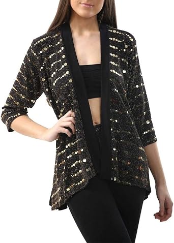 Women Lurex Sparkle Sequin Front 