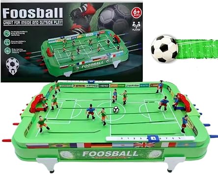Desktop Soccer Game for Kids & Adults | Football Table Interactive Game,Compact Football Game,Football Table for Kids,Desktop Football Game,Tabletop Soccer Board Games for All Ages